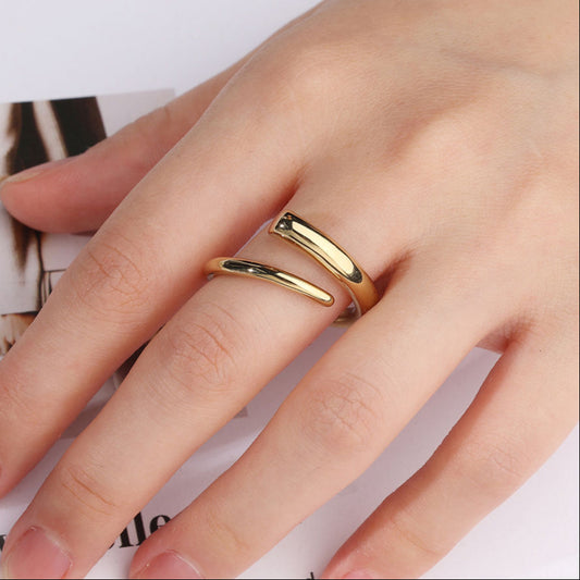 gold hug ring adjustable
